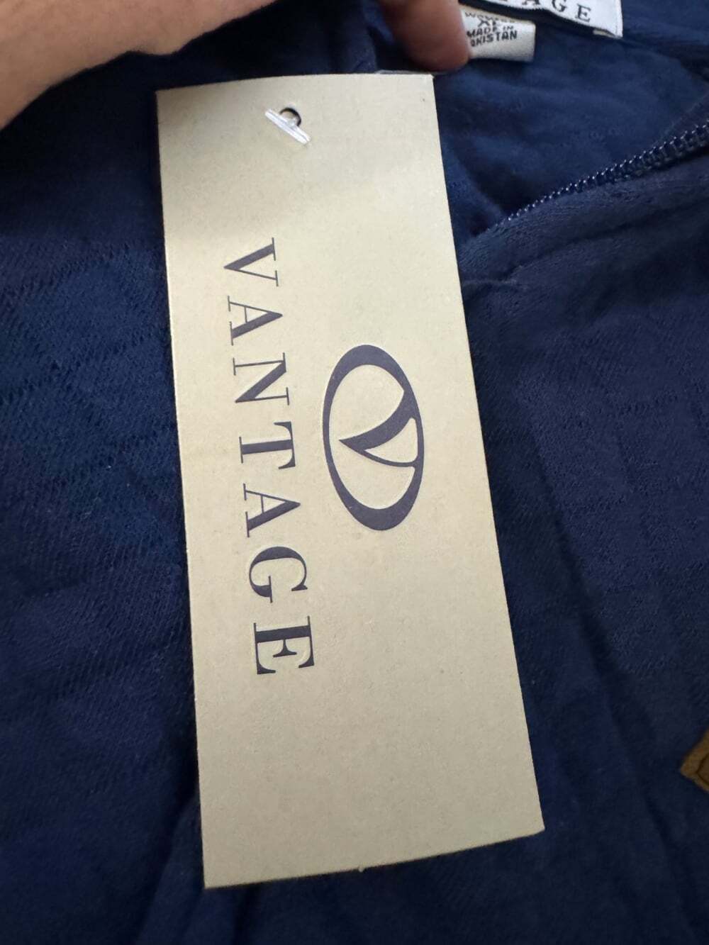 Audi Vantage Womens XL Navy Blue Quilted Full Zip Fleece Sweatshirt Jacket NWT - Picture 7 of 8